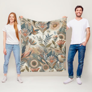 Cobertor De Velo Mistura boêmica de chalé, magenta, roxo em cremes