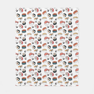 Cobertor De Velo Mistura de Sushi Desenhada à Mão
