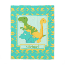 Miúdos Dinossauros Cutes Azuis