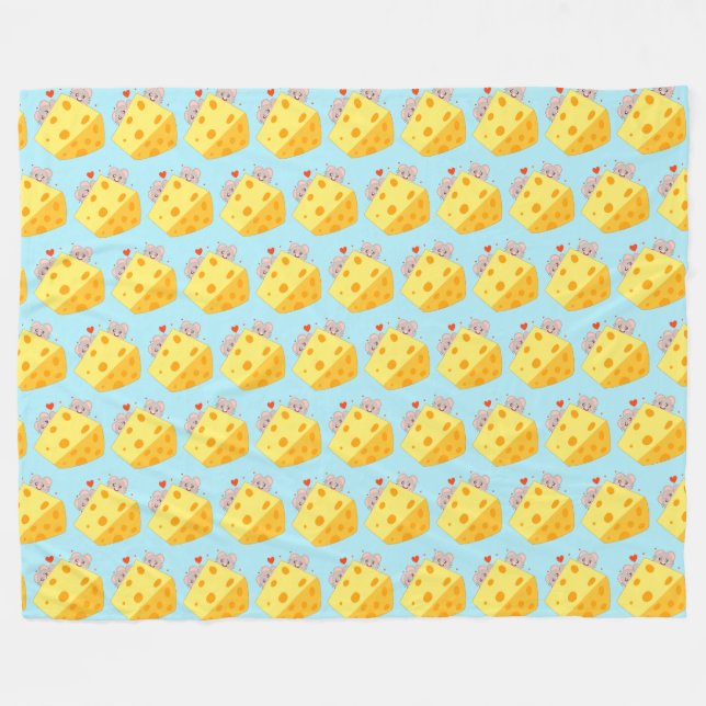 Cobertor De Velo Mocas E Queijo (Frente (Horizontal))