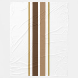 Cobertor De Velo Mocha Brown Racing em Branco