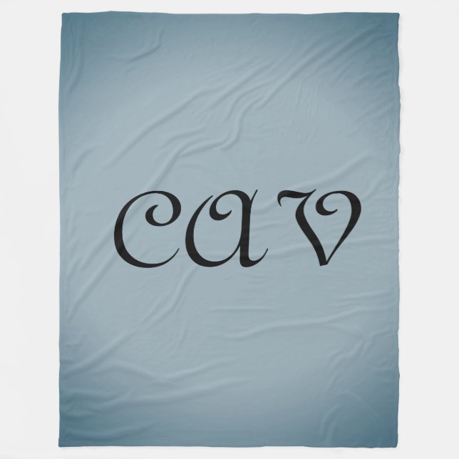 Cobertor De Velo Mochila com texto desenhado (Frente)