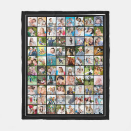 Cobertor De Velo Modelo de Colagem de Fotos Simples 80 Sua Cor