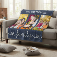 Modelo de Foto de Família 3 Personalizado com Letr