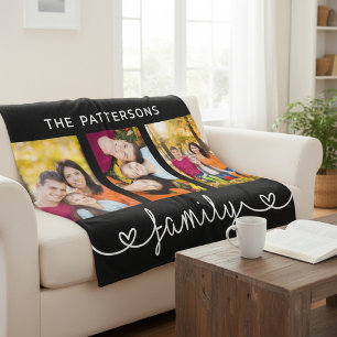 Cobertor De Velo Modelo de Foto de Família 3 Script Personalizado