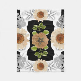 Cobertor De Velo Modern abstract floral art