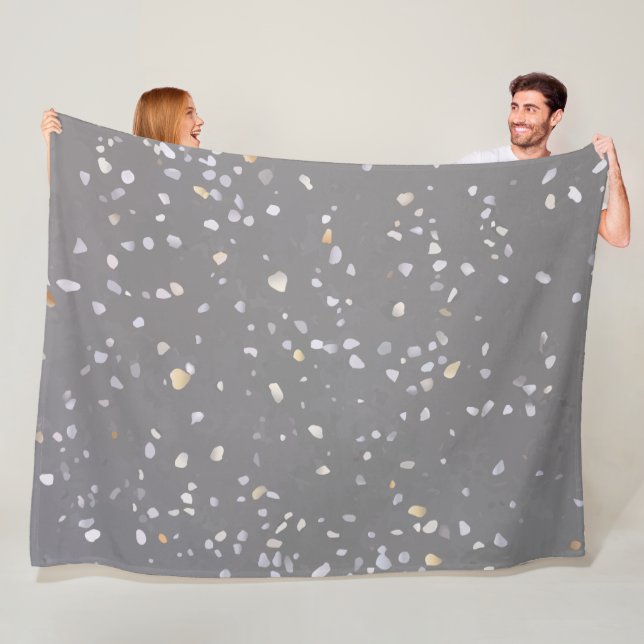 Cobertor De Velo Modern Cinza Terrazzo (In Situ)
