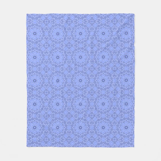 Cobertor De Velo Modern Liquid Art Flower Mandala Pattern (Frente)