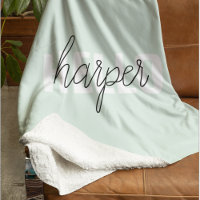 Modern Pastel Mint Hello E Você Nome