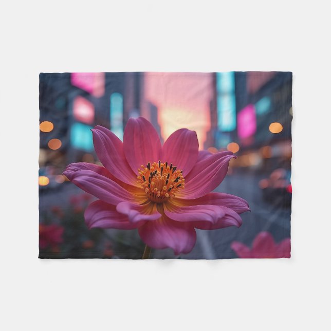Cobertor De Velo Modern Sunrise Bloom (Frente (Horizontal))