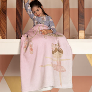 Cobertor De Velo Moderna Ballerina Cute Pink