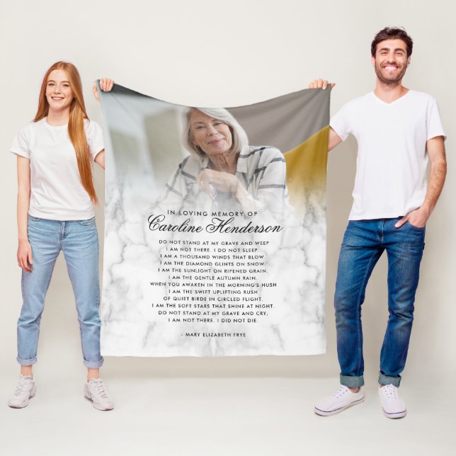 Cobertor De Velo Moderno Lembrança de Mármore em Memória Foto (In Situ)