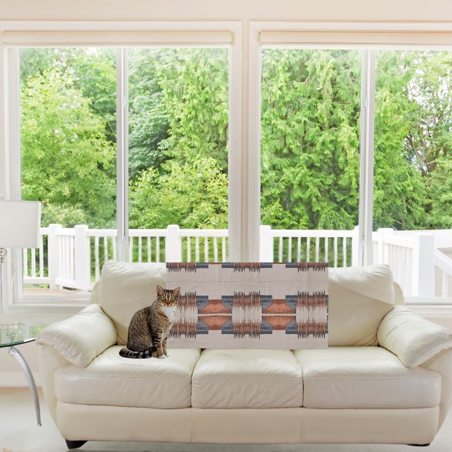 Cobertor De Velo Moderno Taupe Denim e Feira (Criador carregado)