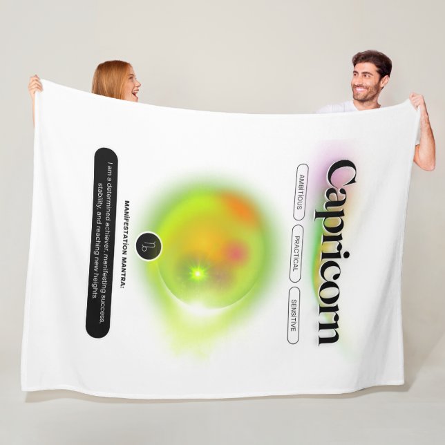 Cobertor De Velo Moderno Zodiano Capricórnio Virgo Cita Elemento da (In Situ)