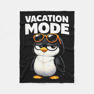Cobertor De Velo Modo Férias Pinguim Fofo Engraçado Animal Adorável