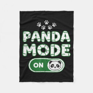 Cobertor De Velo Modo Panda Ativado Camisa Divertida para Amante de