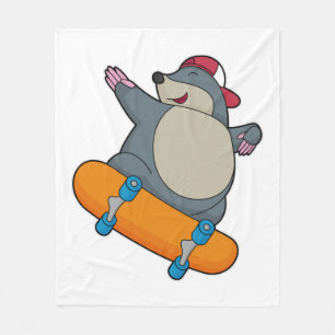 Cobertor De Velo Mole como skater com skate
