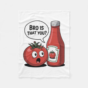 Cobertor De Velo Molho de Tomate Irmão É Você Pun Food Dia de Ação