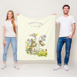 Cobertor De Velo Molly Brett Momma Rabbit Baby Swing LadyBug