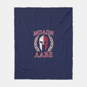 Cobertor De Velo Molon Labe Guerreiro Espartano Fibra de Carbono Cr