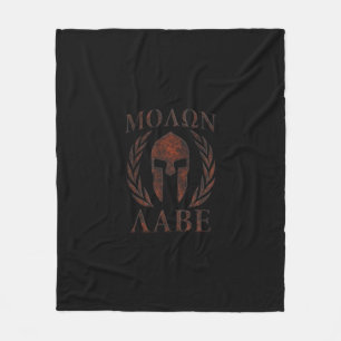 Cobertor De Velo Molon Labe Spartan Warrior Mask Laurels Cast