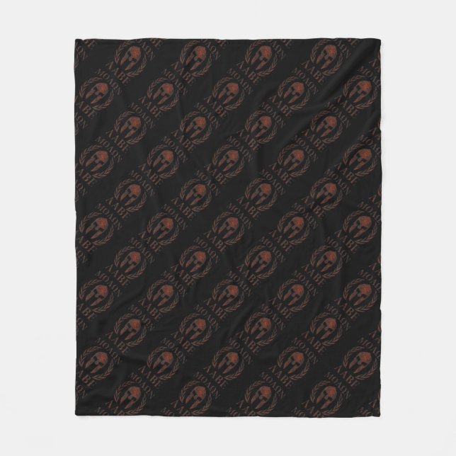 Cobertor De Velo Molon Labe Spartan Warrior Mask Laurels Cast (Frente)