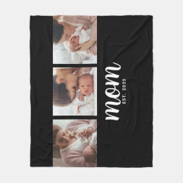 Cobertor De Velo Mom Established Elegant Script Black 3 Photo