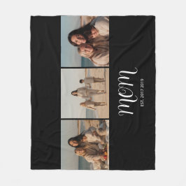 Cobertor De Velo Mom Established Graceful Script Black 3 Photo