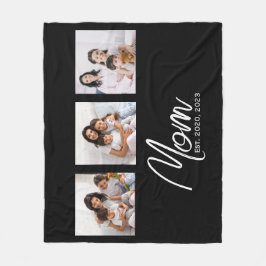 Cobertor De Velo Mom Established Modern Script Black 3 Photo