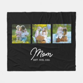 Cobertor De Velo Mom Established Modern Script Black 3 Photo