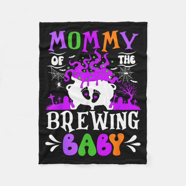 Cobertor De Velo Mommy Of The Brewing Baby Mom To Be Halloween  (Frente)