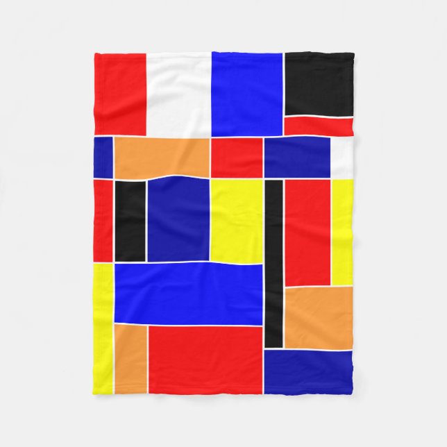 Cobertor De Velo Mondrian No. 48 (Frente)