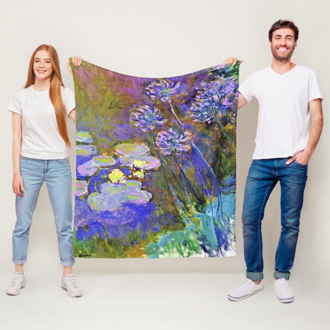 Cobertor De Velo Monet - Lírios de Água e Agapanthus (In Situ)