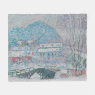 Cobertor De Velo Monet - Noruega, Sandviken Village na neve