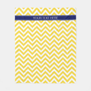 Cobertor De Velo Monograma branco do nome dos azuis marinhos do LG