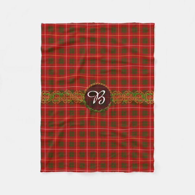 Cobertor De Velo Monograma Bruce Tartan (Frente)