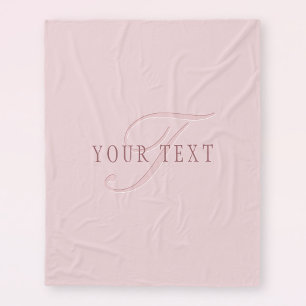 Cobertor De Velo Monograma com Aparência Elegante   Dourado Rosa
