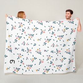 Cobertor De Velo Monograma de Charme do Flor