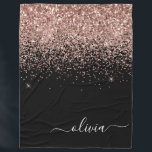 Cobertor De Velo Monograma de Script Brilhante Cor-de-rosa-claro ro<br><div class="desc">Prata e Rosa Dourado - Nome do Monograma do Script Glitter Glitter Glitter Cor-de-Rosa Esbranquiçada e Folheto Inicial de Folha. Isto faz o doce e perfeito aniversário de 16 anos, casamento, chá de panela, aniversário, chá de fraldas ou festa de solteira presente para alguém que ama luxo de luxo e...</div>