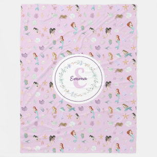 Cobertor De Velo Monograma de Sereias Quimônicas