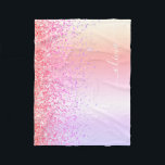 Cobertor De Velo Monograma Dourado da Largura Roxa Prosa do Pastel<br><div class="desc">Rainbow Pastel Faux Foil Metálico Sparkle Glitter Brugado Metal Monograma Nome Fleece Blanket. Isto faz o doce e perfeito aniversário de 16 anos,  casamento,  chá de panela,  aniversário,  chá de fraldas ou festa de solteira presente para alguém que ama luxo de luxo e estilos quíticos.</div>