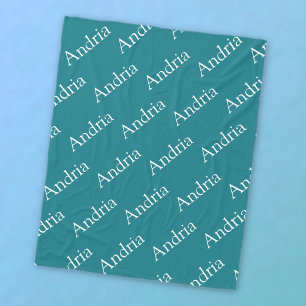 Cobertor De Velo Monograma em azulejo com nome editável