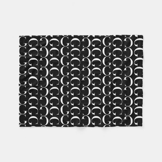 Cobertor De Velo Monograma - Letra inicial G (Frente (Horizontal))