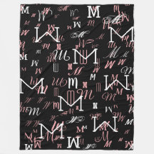 monograma negro moderno