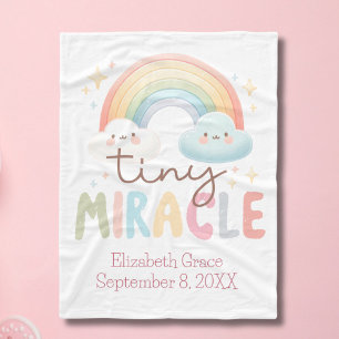 Cobertor De Velo Monograma Nome Rainbow Birds Stats Girl Baby