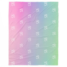 monograma simples e moderno, cor-de-rosa-bebê