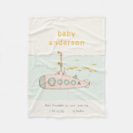 Cobertor De Velo Monograma submarino submarino em bruto