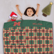 Monograma Xadrez Festiva de Natal