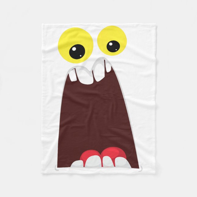 Cobertor De Velo Monster Fácil Figurino Ideias Idiotas Halloween (Frente)