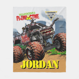 Cobertor De Velo Monster Jam Zombie - Personalizado